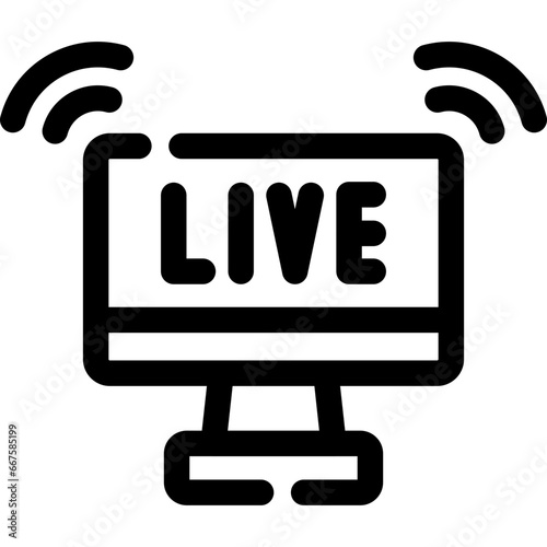 Live Streaming Icon