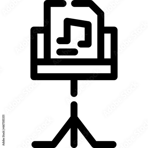 Music Stand Icon