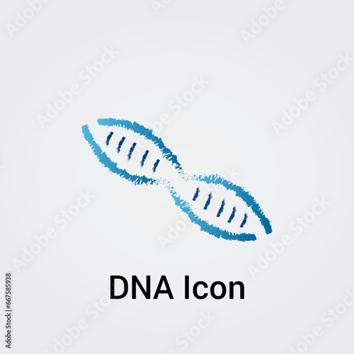 Icône Logo Molécule ADN pour Design Société - Génétique Gène Chaine Hélice Spirale Modèle - Variations - Science Recherche Médicale Soins Avancée Technologie Vecteur