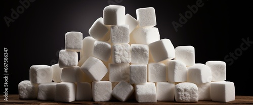 sugar block by weight, in the style of white background, antanas sutkus, pilesstacks, white, high resolution, distinctive noses, nintencore photo