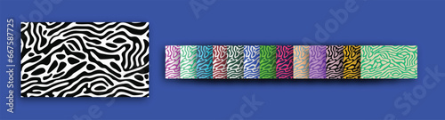 vector geometric seamless patterns collection. Set of bright colorful backgrounds 