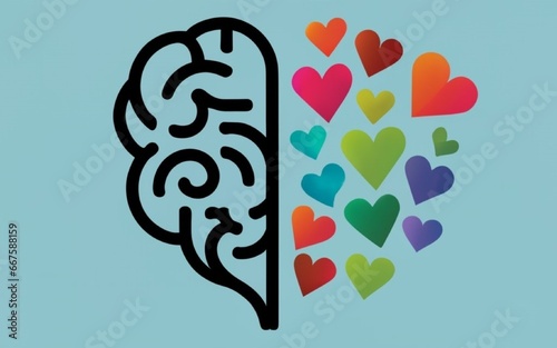 Heart-Shaped Typography on a White Background: Artistic Affection and Positive Emotion in Graphic Design