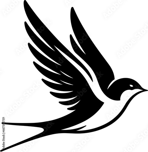 Swallow Icon Illustration