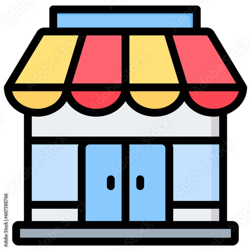 Retailers Outline Color Icon