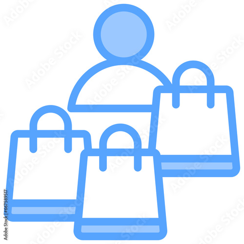 Costumer Blue Icon