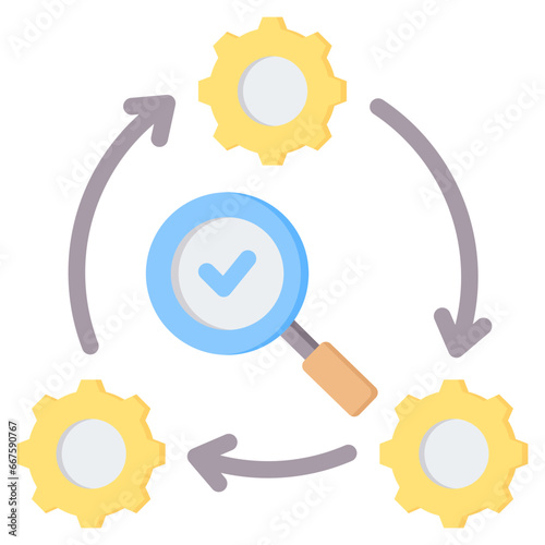 Value Chain Analysis Flat Icon