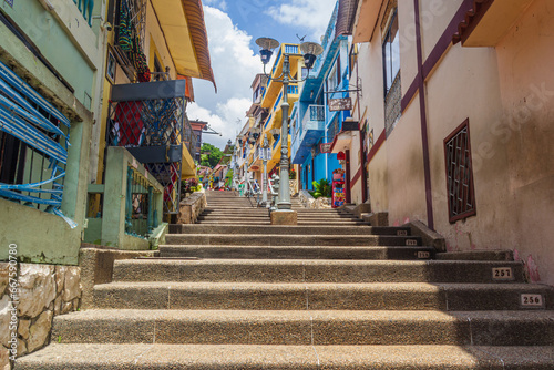Escaleras en el Cerro Santa Ana - Guayaquil, Guayas, Ecuador photo
