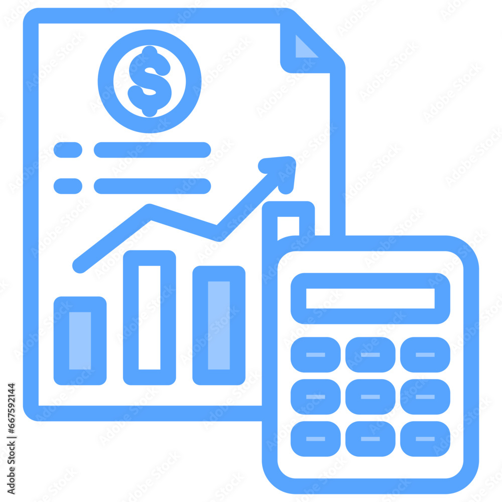 Financial Accounting Blue Icon Financial Accounting Blue Icon