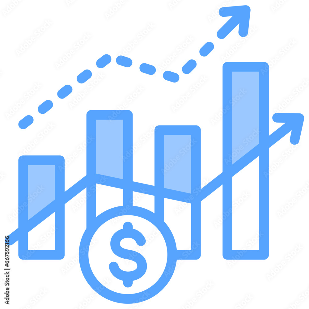 Financial Forecasting Blue Icon Financial Forecasting Blue Icon
