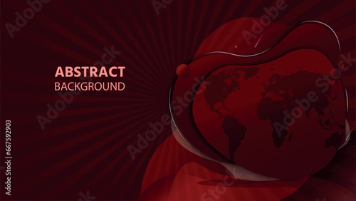 Abstract modern red technology background, Dark red luxury premium background and white line, Luxury abstract background, modern black backdrop concept 3d style. Illustration from vector