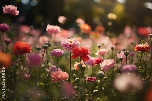 decorative and realistic springtime flower photography