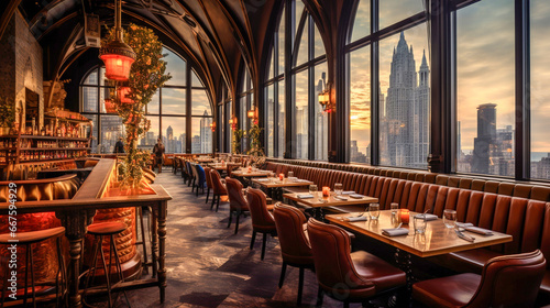 Commercial real estate agent new York city restaurants inside view