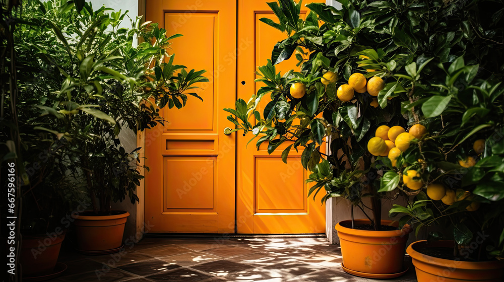 Fototapeta premium door in a house close up