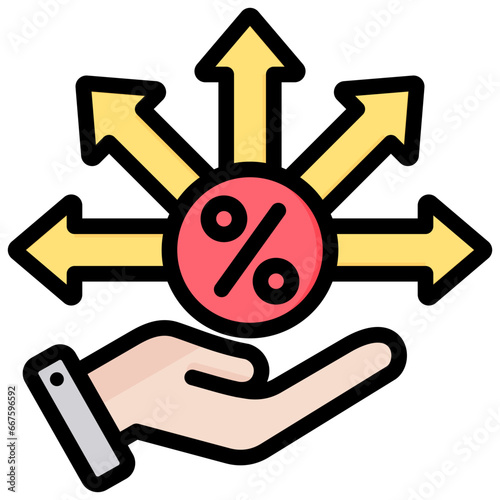 Fee Oppertunities Outline Color Icon
