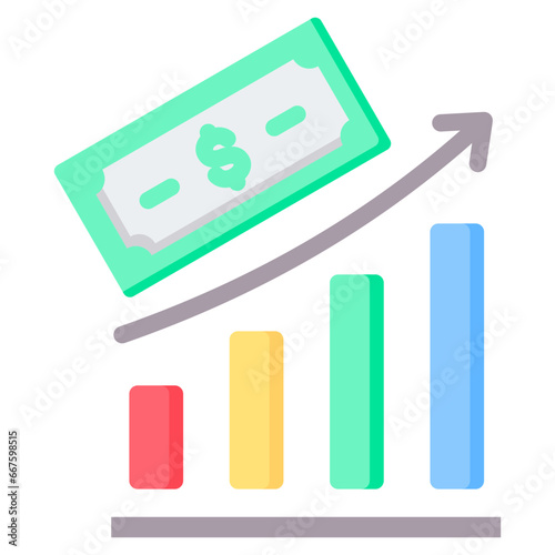 Profit Table Flat Icon