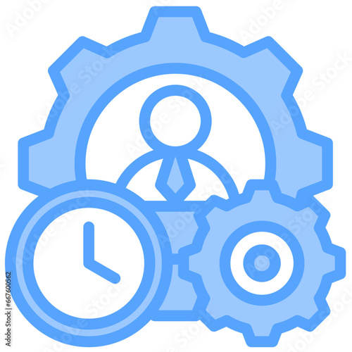 Businesses Blue Icon