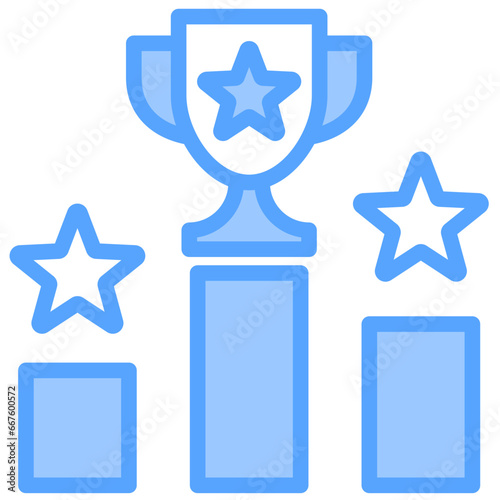 Competitiveness Blue Icon