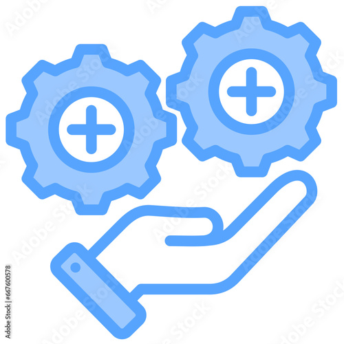 Value Addicted  Blue Icon