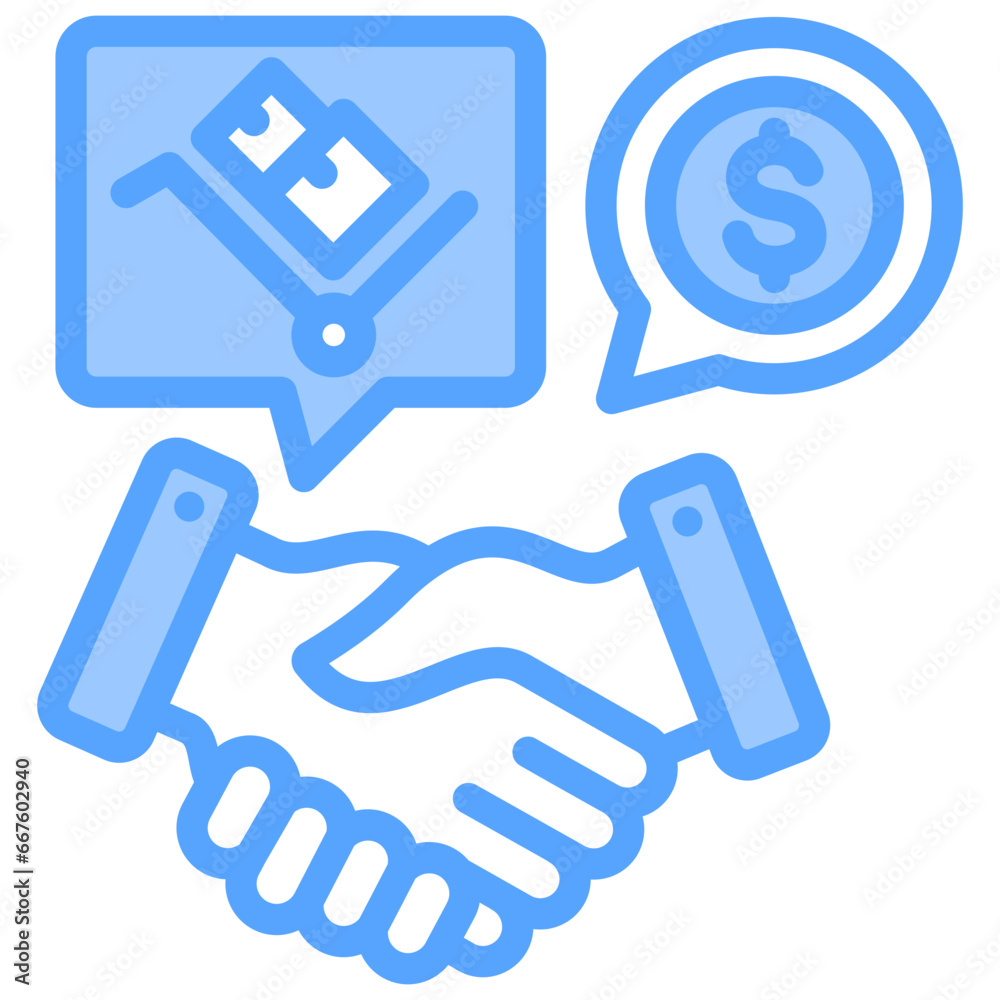 Agreement Blue Icon Agreement Blue Icon
