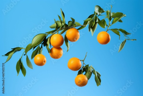 an orange tree with lots of ripe oranges on it