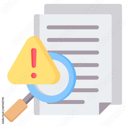 Survey Erors Flat Icon