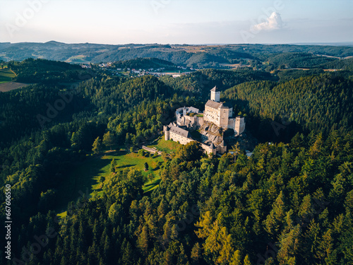 Aerial shot of castle Rappottenstein