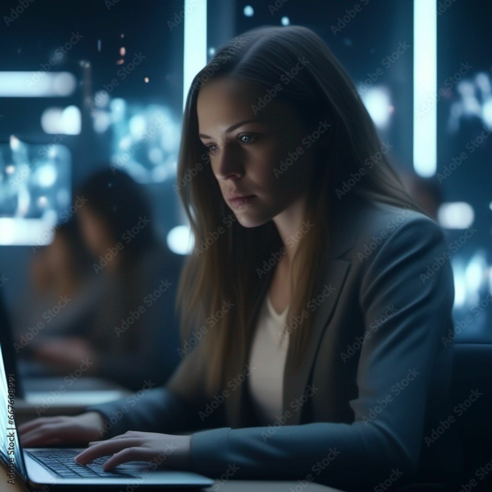 woman working on laptop woman working on laptop