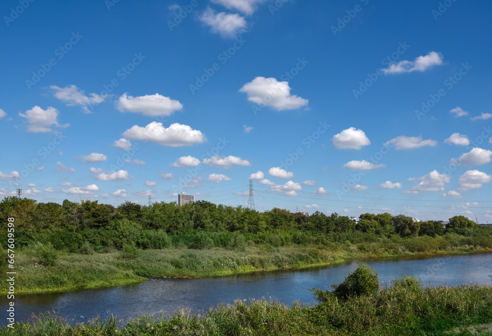 Obraz premium 日本の河川 多摩川