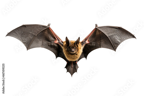 Mystical Bat Silhouette - Gothic, Eerie, Isolated on Transparent Background PNG