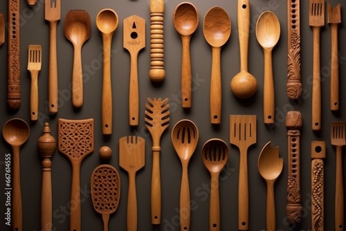 Cooking utensils. Generative AI