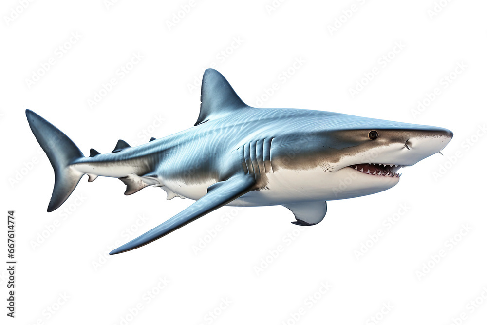 Hammerhead Shark Isolated on transparent background - obrazy, fototapety, plakaty 
