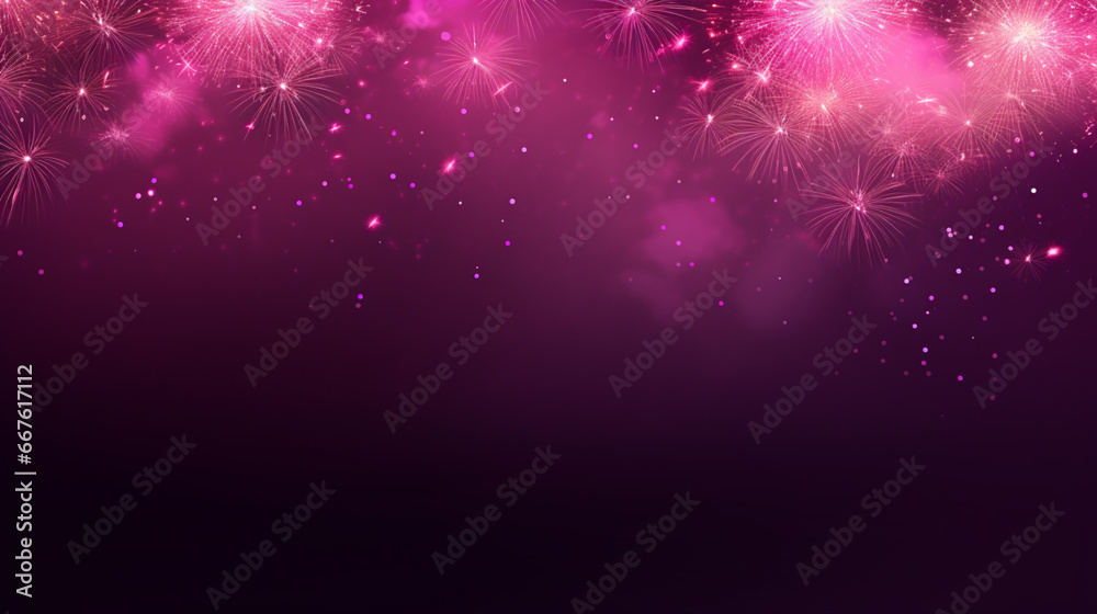 2024 New year New Year's Eve Party background banner fireworks ...