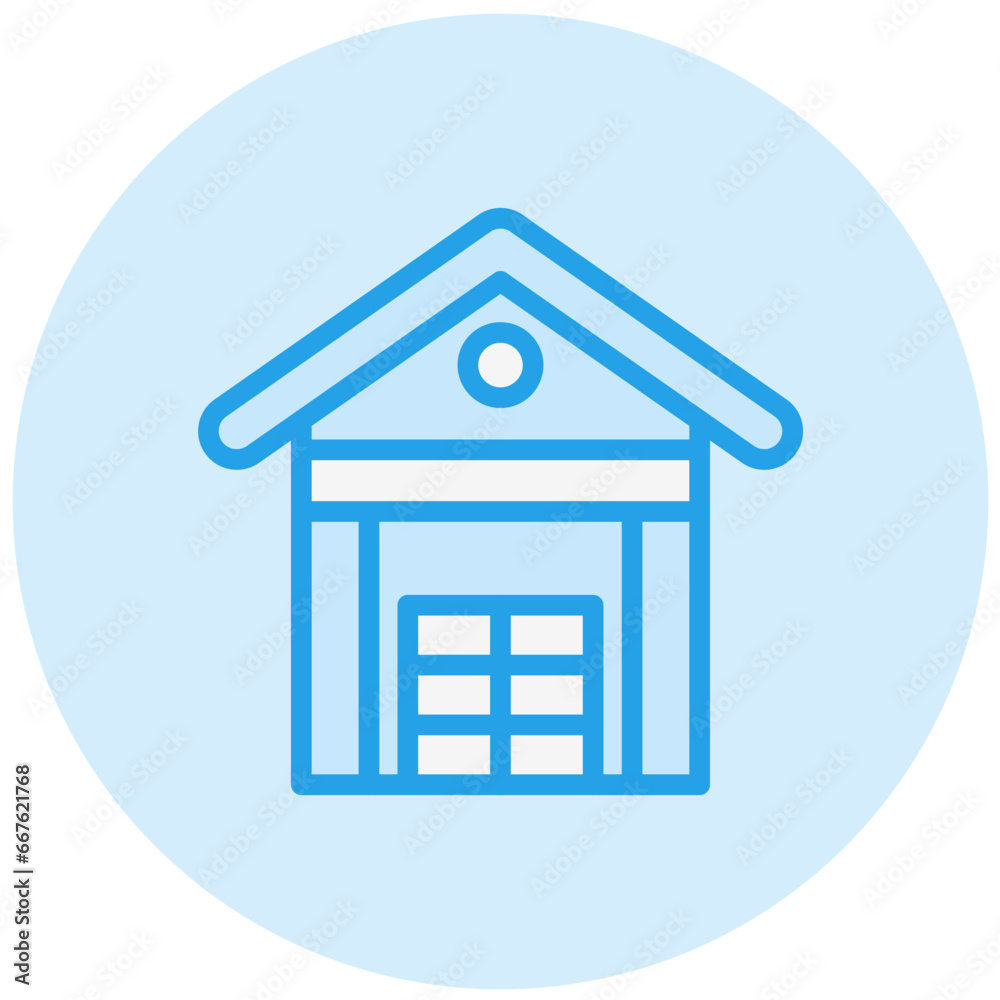 Warehouse Vector Icon Design Illustration