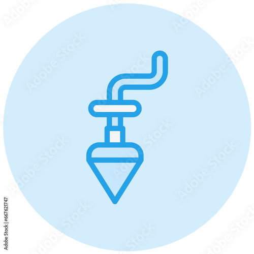 Plumb bob Vector Icon Design Illustration