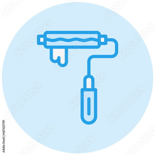 Paint roller Vector Icon Design Illustration