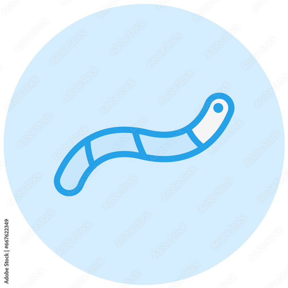 Worm Vector Icon Design Illustration Worm Vector Icon Design Illustration