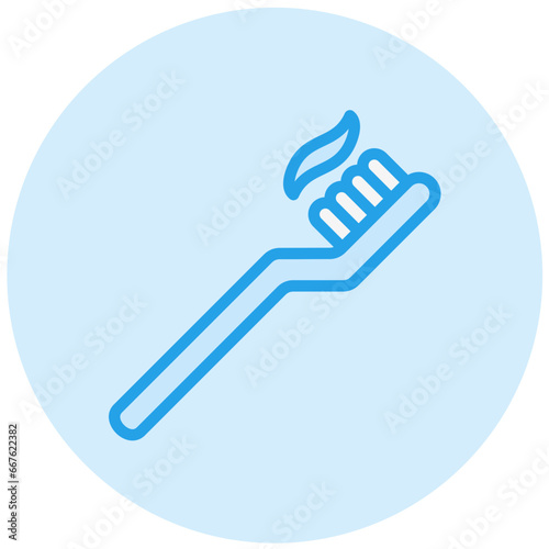 Toothbrush Vector Icon Design Illustration