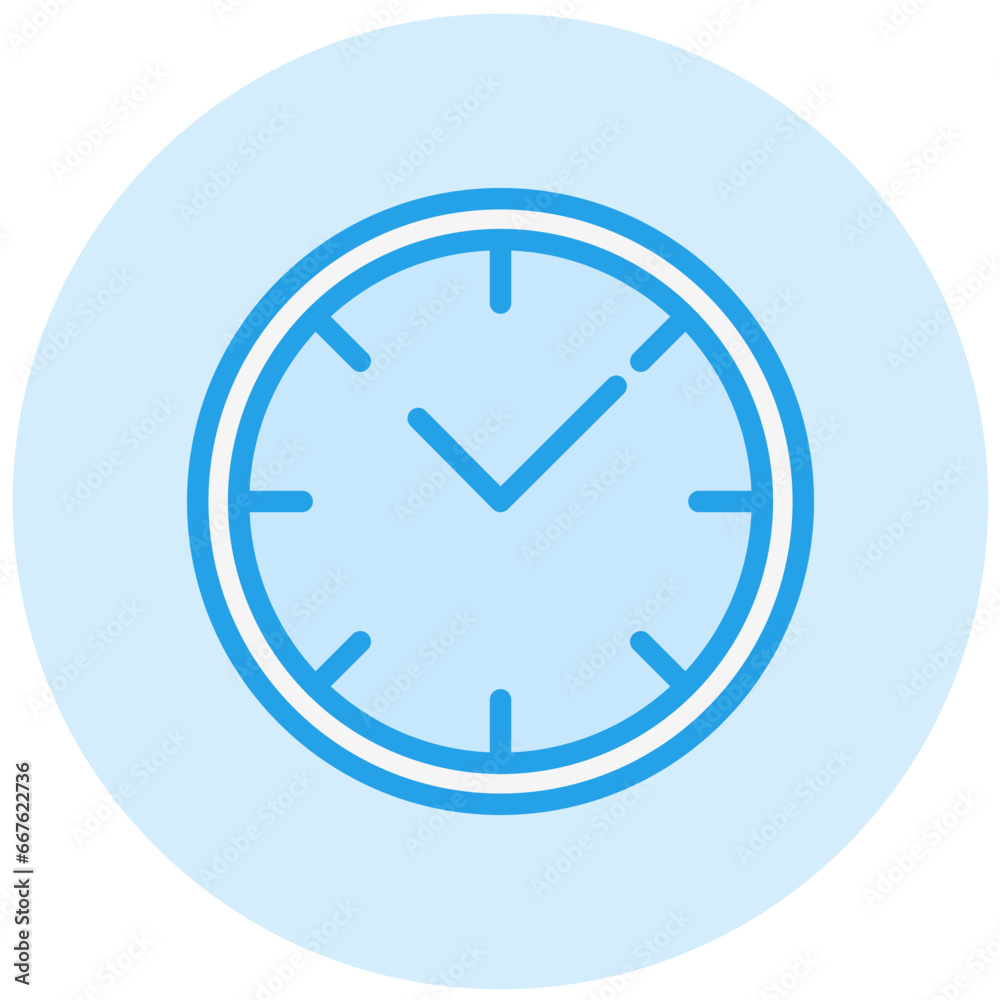 Wall clock Vector Icon Design Illustration