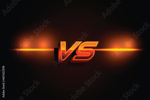 Battle VS futuristic scoreboard lower third football cricket sports gaming and technology abstract background vector