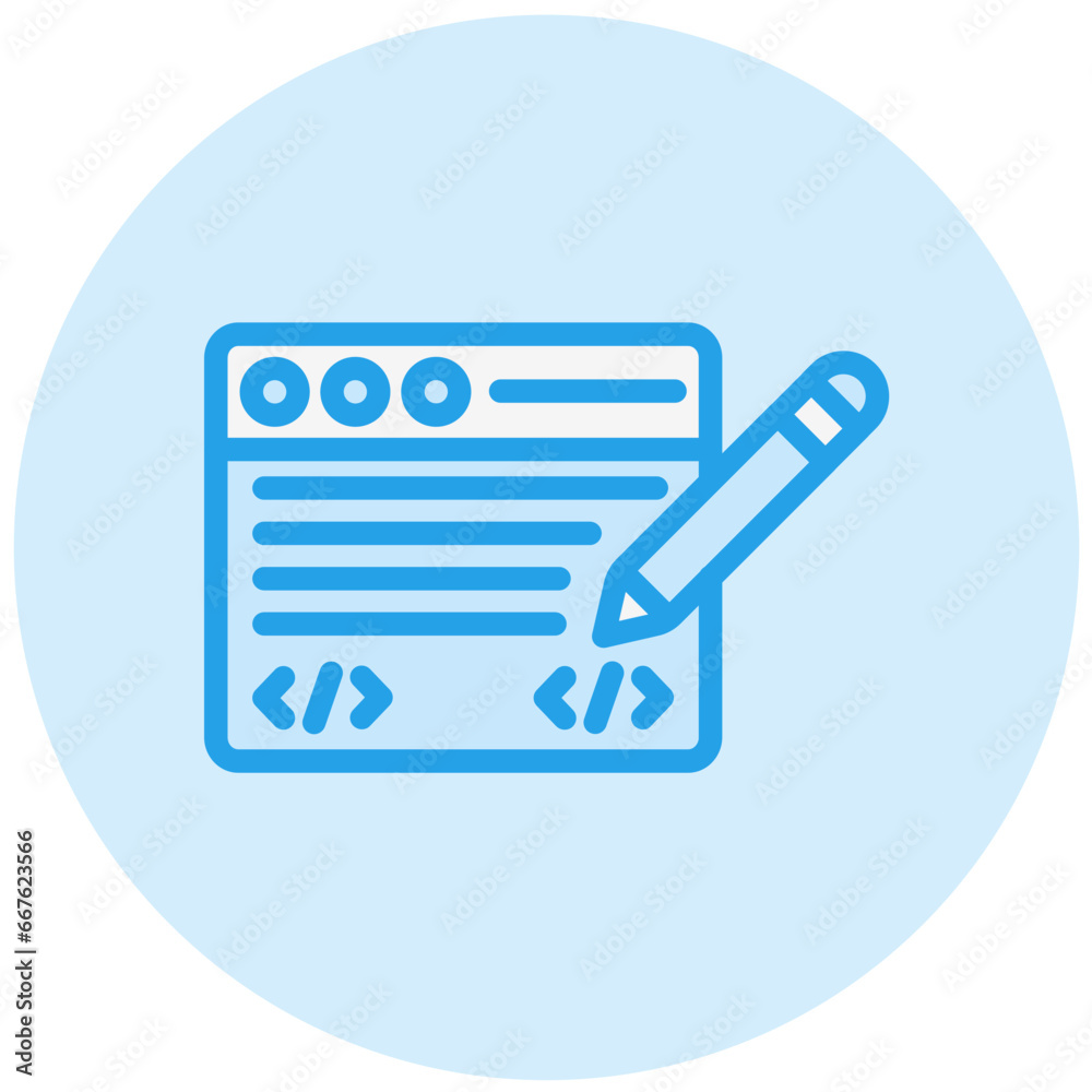 Edit code Vector Icon Design Illustration Edit code Vector Icon Design Illustration