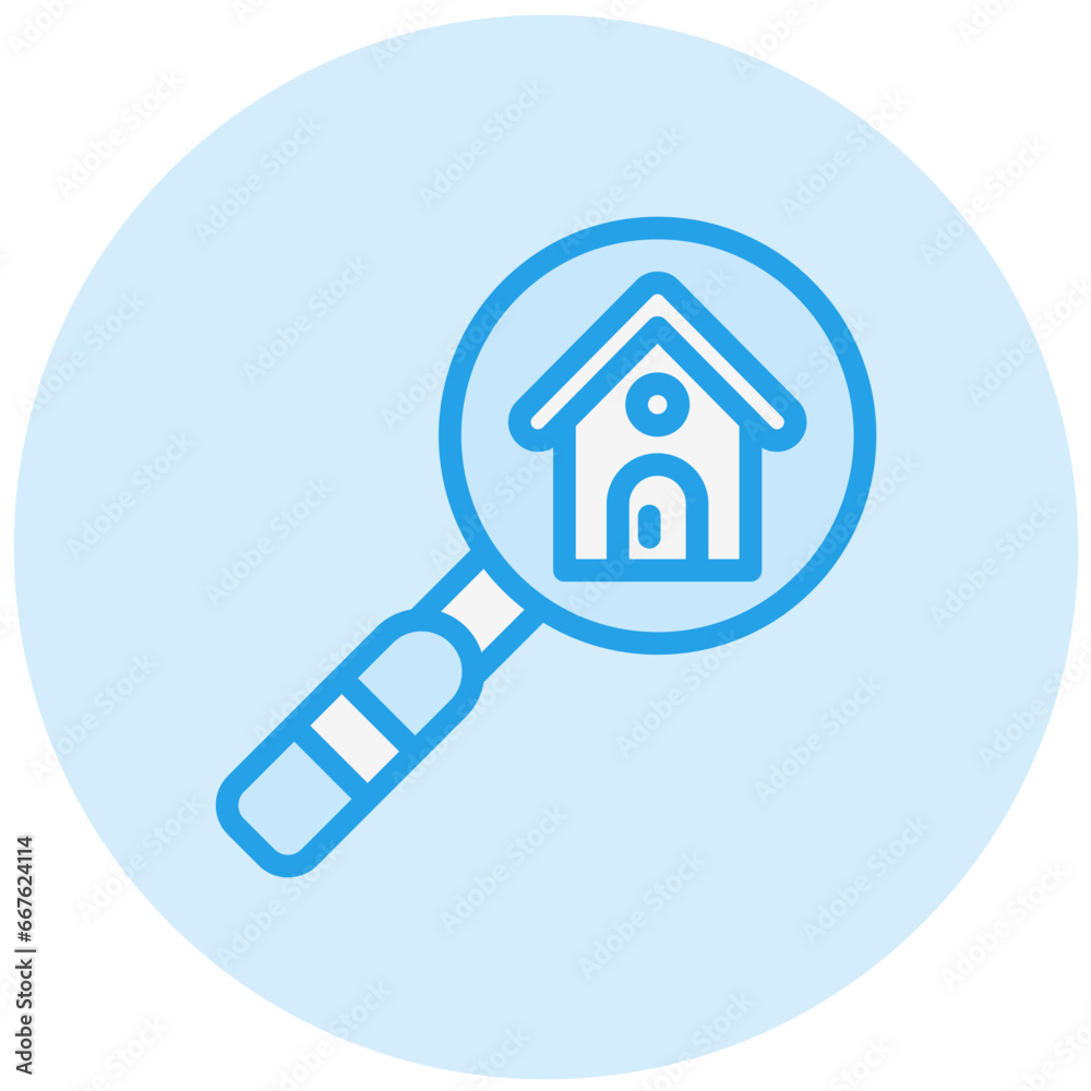 House search Vector Icon Design Illustration House search Vector Icon Design Illustration
