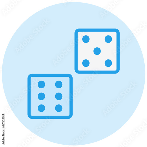Dice Vector Icon Design Illustration