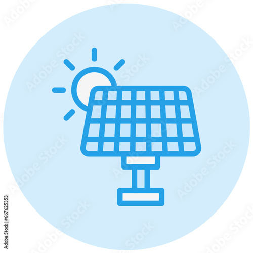 Solar panel Vector Icon Design Illustration