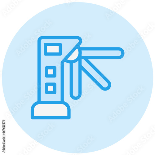 Turnstiles Vector Icon Design Illustration