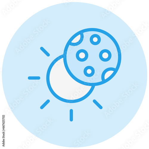 Eclipse Vector Icon Design Illustration