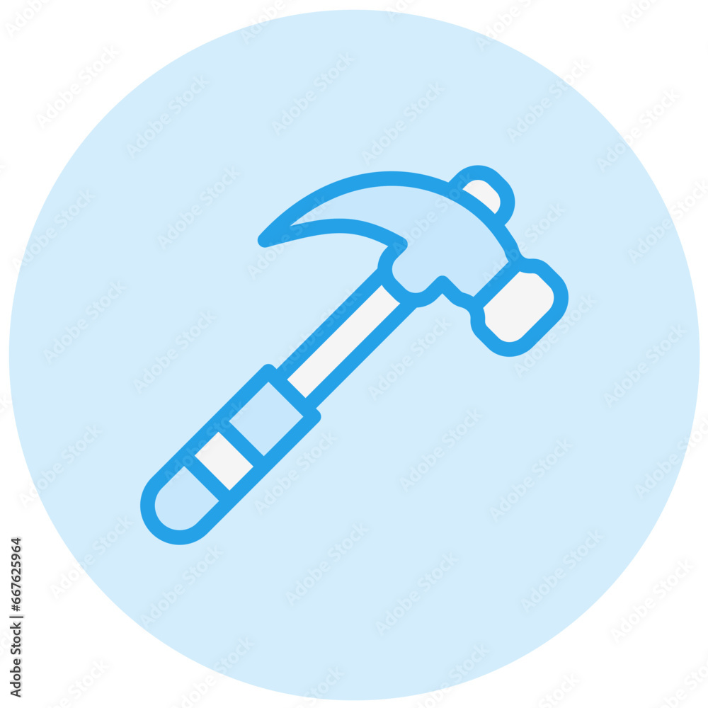 Hammer Vector Icon Design Illustration Hammer Vector Icon Design Illustration