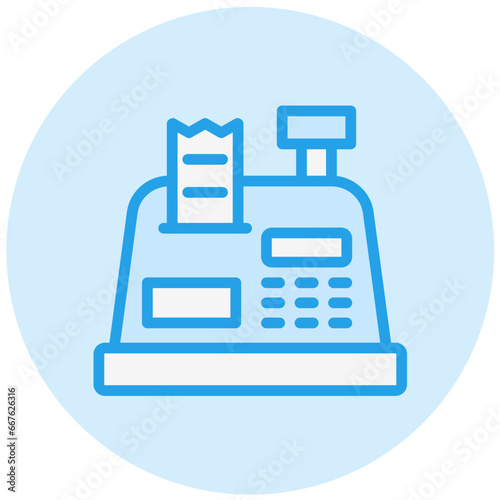 Cashier machine Vector Icon Design Illustration