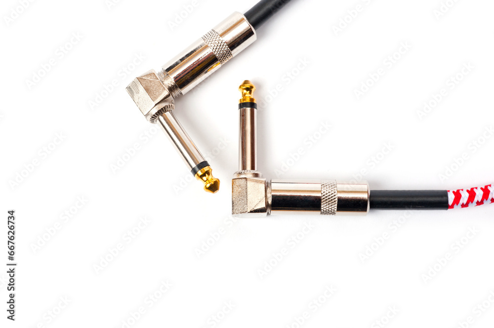 Jack cord for guitar and connection of various musical devices, pedals, amplifier and so on. Jack cord for guitar and connection of various musical devices, pedals, amplifier and so on.