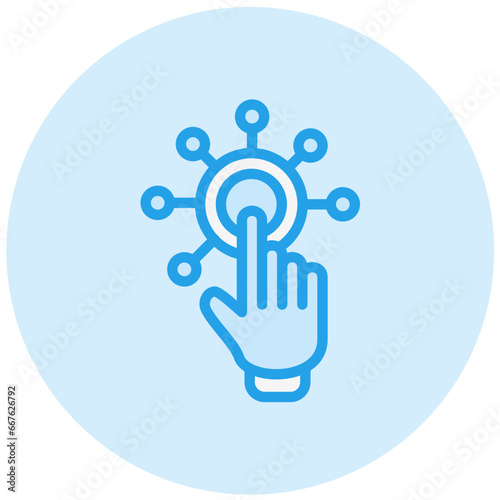 Interactivity Vector Icon Design Illustration