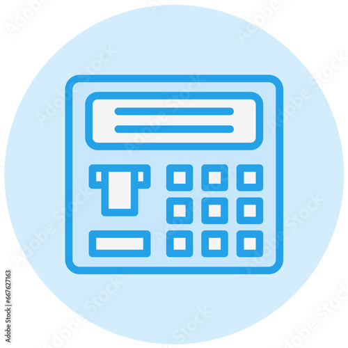 Atm machine Vector Icon Design Illustration